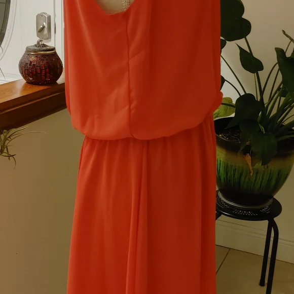 Orange Summer Dress - Picture 3 of 7